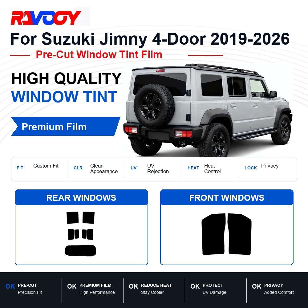Home Security For Windows - Premium Pre-Cut Window Tint For Suzuki