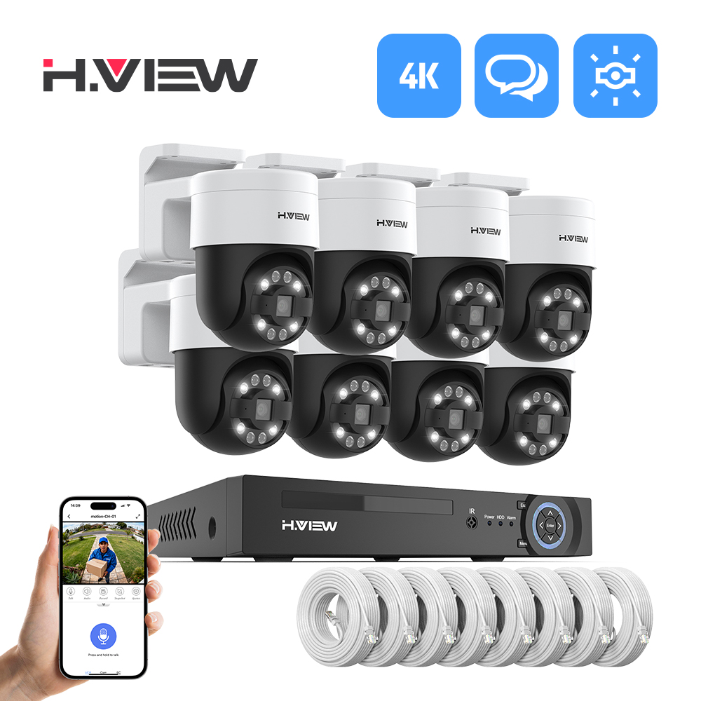 Home Security Business - H.view 8Ch 4K 5MP 8MP Cctv