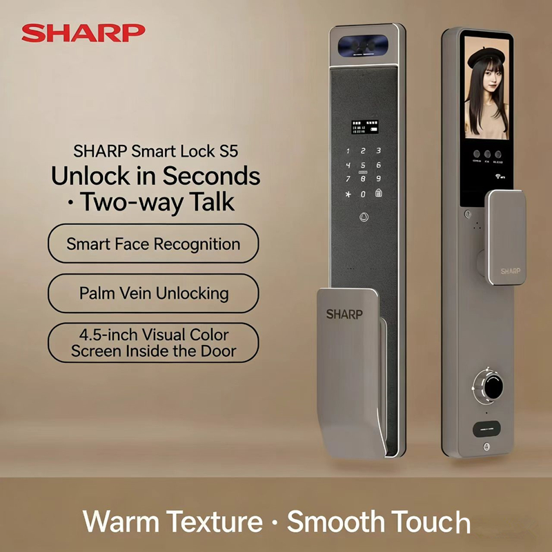 Home Security Wifi Camera - Sharp S5-FV Fully Automatic Smart Lock