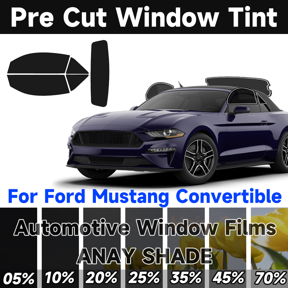 Home Security For Windows - Pre-Cut Window Tint for Ford Mustang