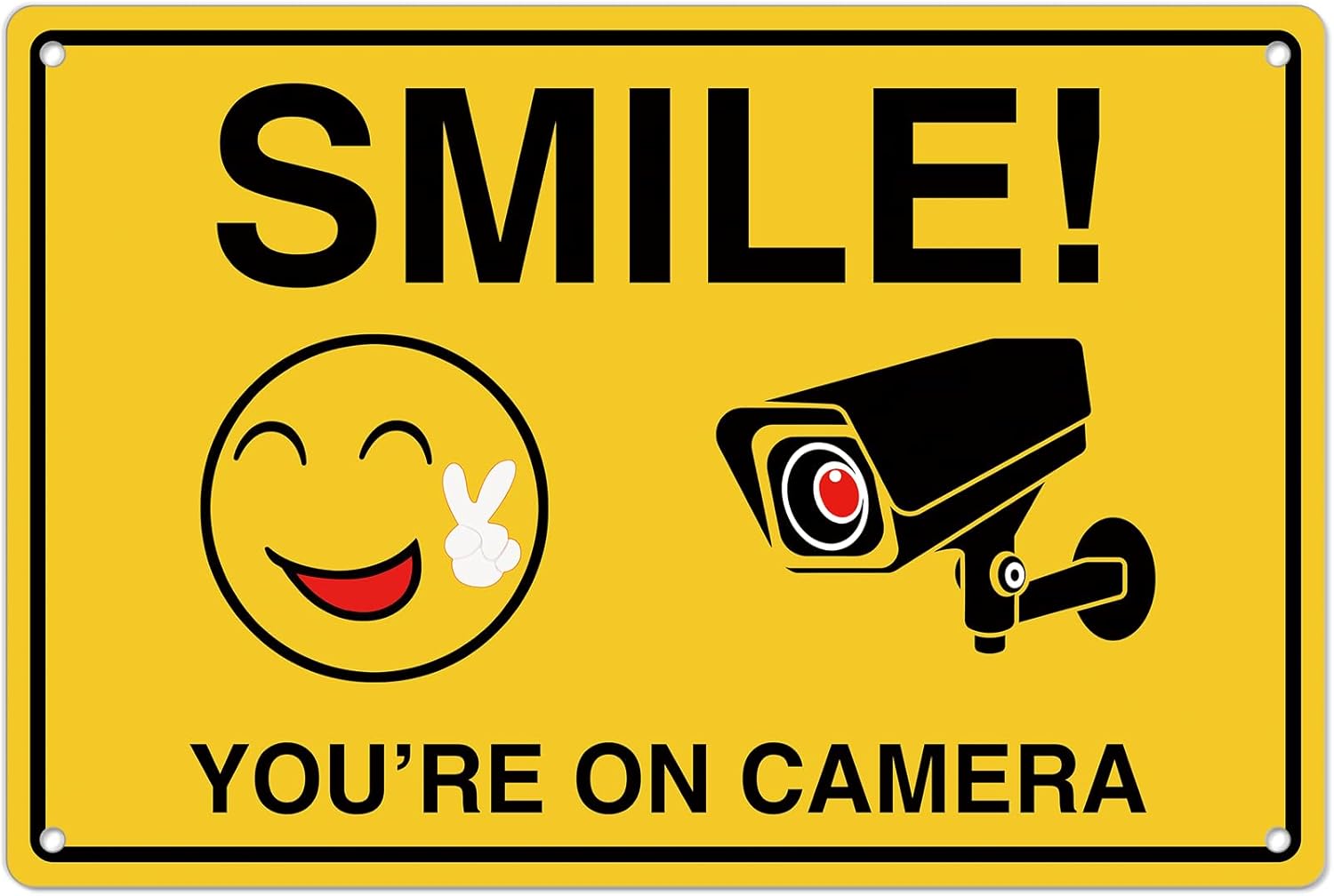 Home Security Network - Smile Youre On Camera Signs ;