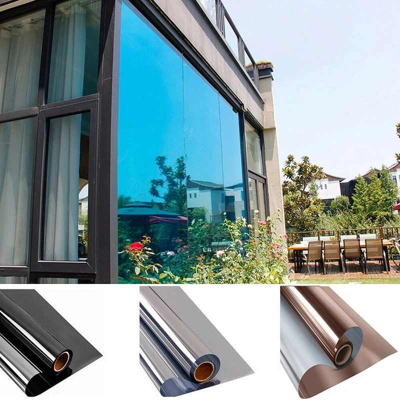 Home Security For Windows - House Window Privacy Film Adhesive Vinyl