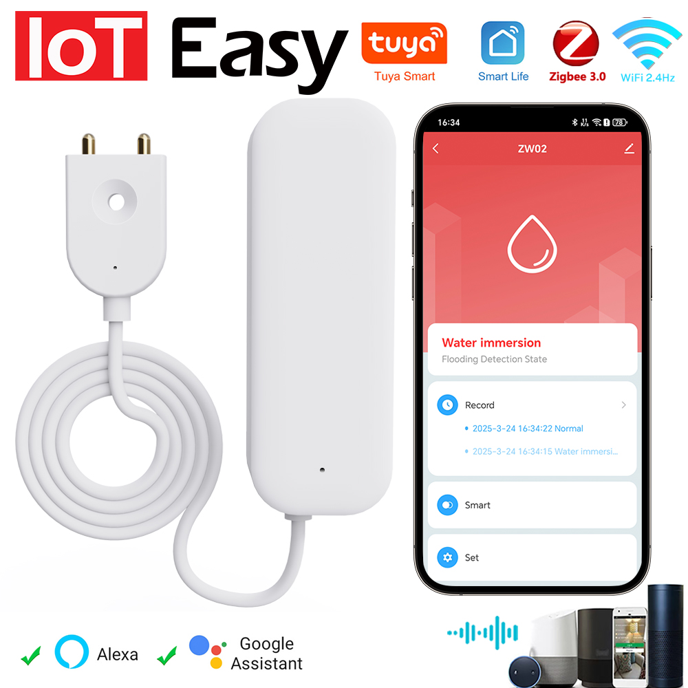 Home Security Business - Tuya WiFi ZigBee Water Sensor Leakage