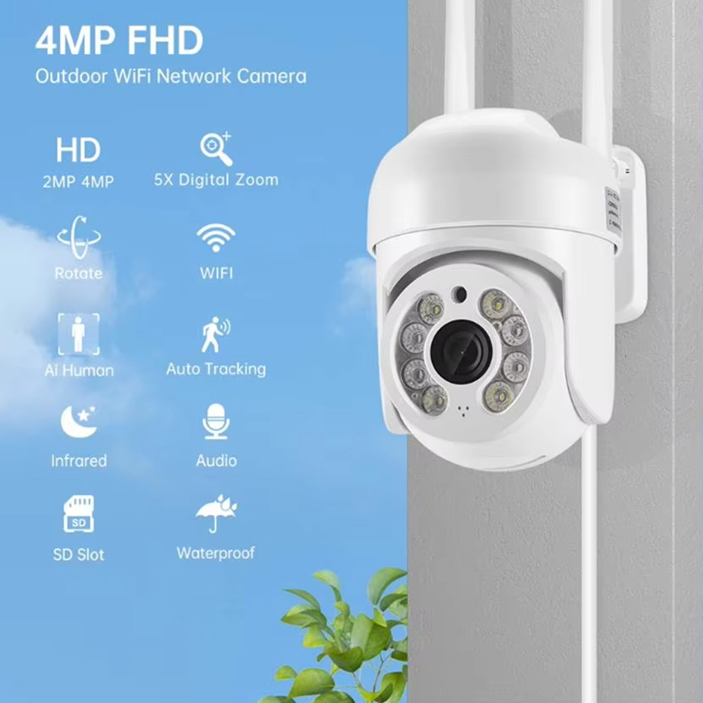 ICsee 4MP Wireless PTZ Securit - Home Security Outdoor Camera System 评论和价格