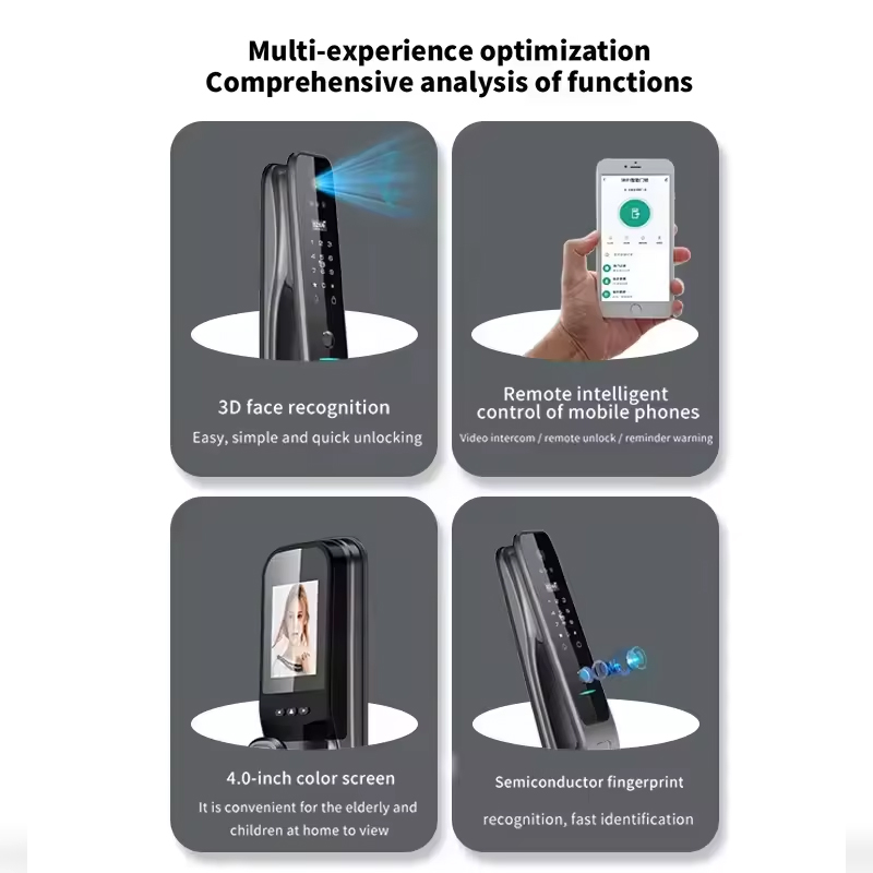 HX5 Smart Door Lock 3D Face Re - Home Security Wifi Camera 评论和价格
