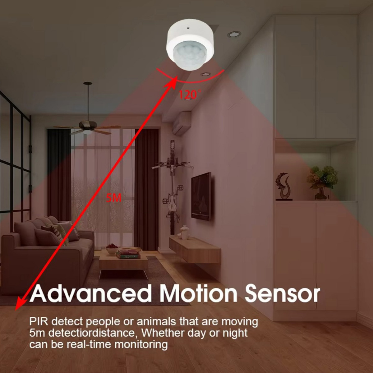 Zigbee PIR Motion Sensor Human - Home Security Business 评论和价格