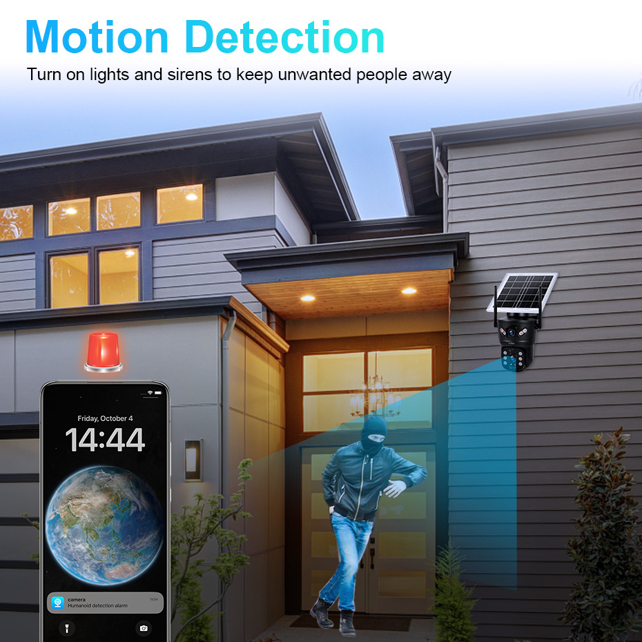 KERUI 6MP 4G SIM WiFi Solar Ca - Home Security For Windows 评论和价格