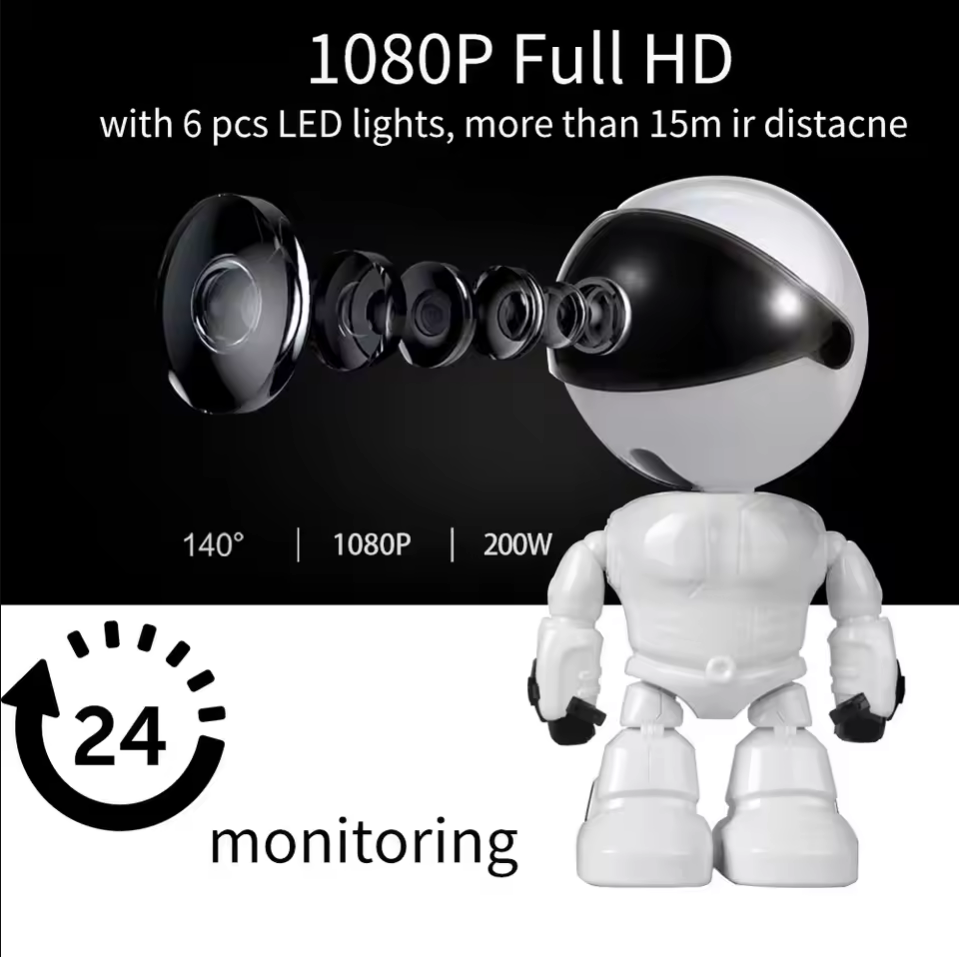 Smart Robot WiFi IP Camera 108 - Home Security Robots 评论和价格