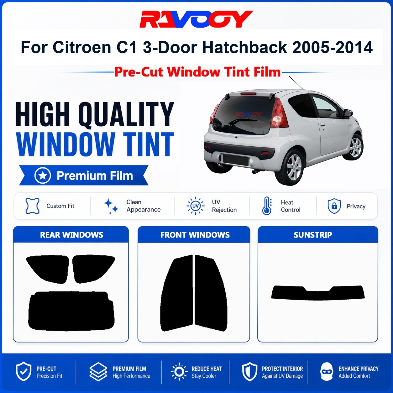 Premium Pre-Cut Window Tint Fo - Home Security For Windows 评论和价格