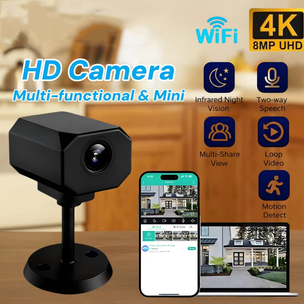 4K HD WiFi Security Camera for - Home Security Wifi Camera 评论和价格