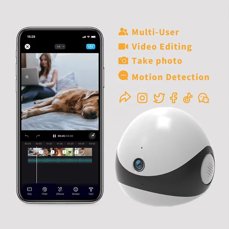 Wireless 2K HD Mobile Pet Comp - Home Security Robots 评论和价格