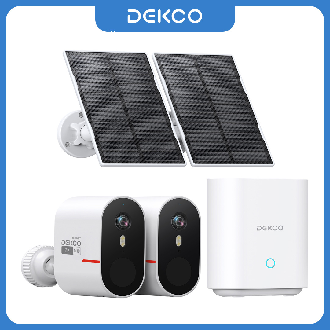 Dekco 3MP WiFi Solar Camera Sy - Home Security Network 评论和价格