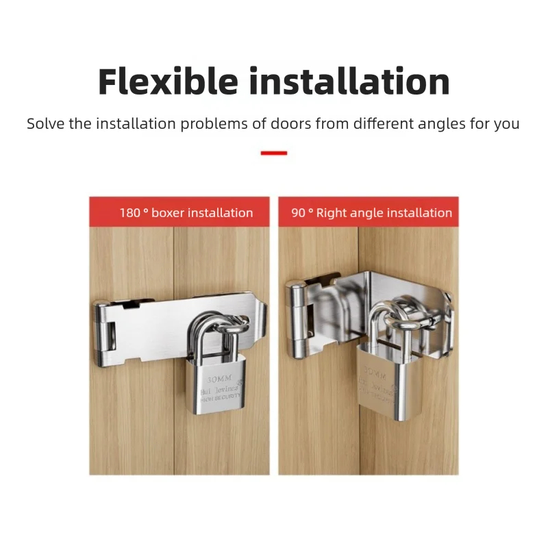 Stainless Steel Padlock Hasp 9 - Home Security Tapo 评论和价格