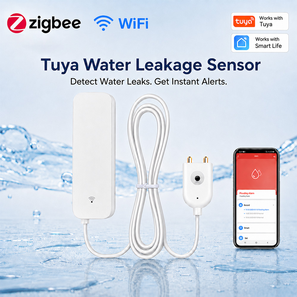 ZigBee WiFi Water Leak Sensor  - Home Security Business 评论和价格