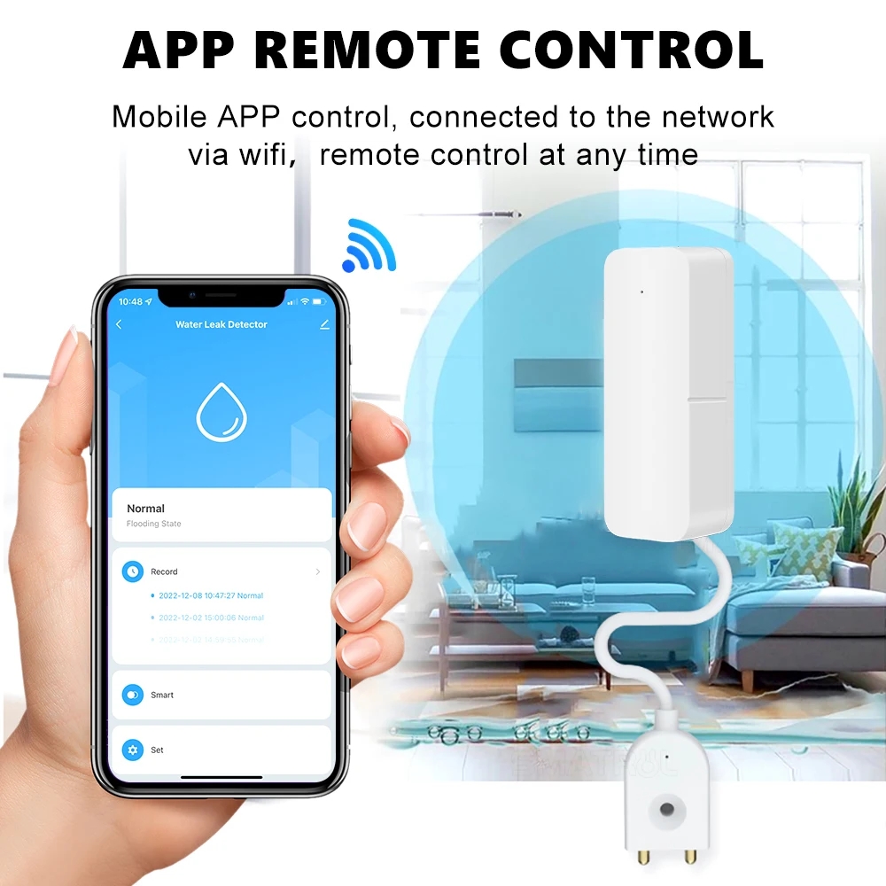 Tuya WiFi Smart Water Leak Sen - Home Security Network 评论和价格
