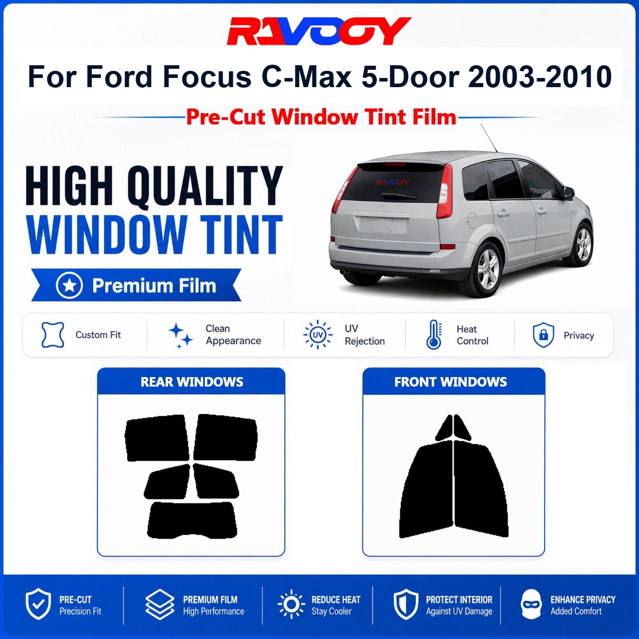 Premium Pre-Cut Window Tint Fo - Home Security For Windows 评论和价格