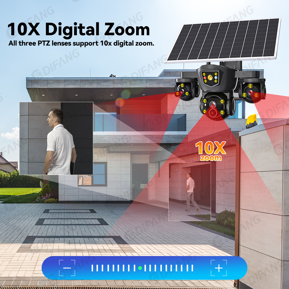 V380 Pro New 20MP WIFI Solar C - Home Security Outdoor Camera System 评论和价格