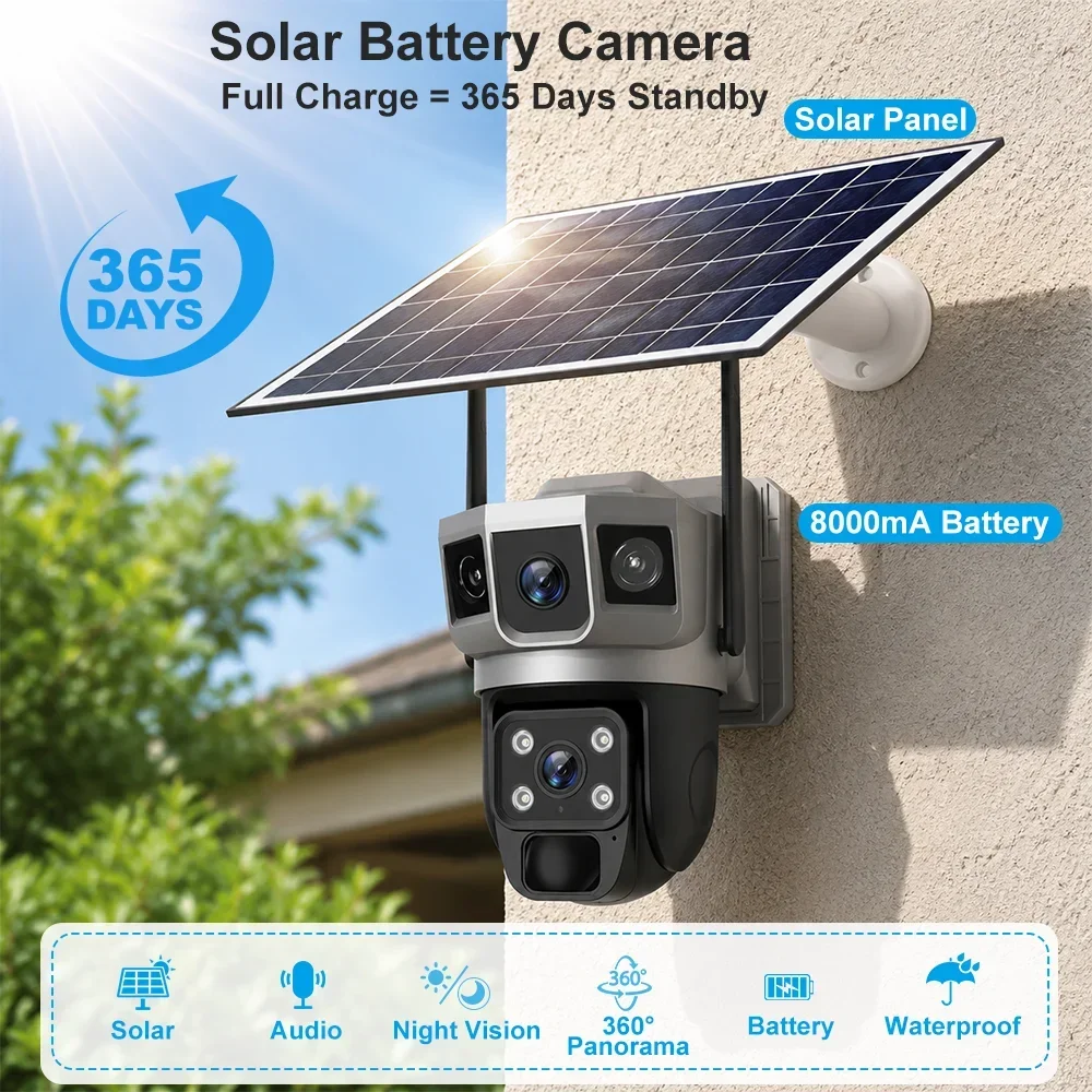 V380 4K 3 screens 4G Camera So - Home Security For Windows 评论和价格