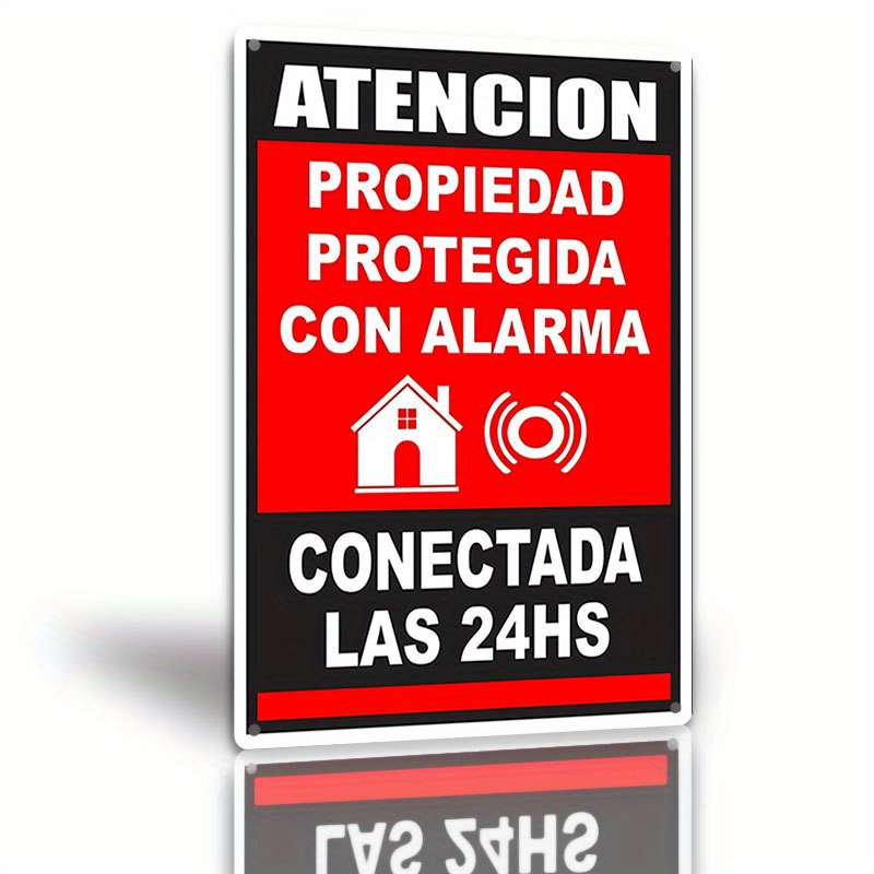 Metal Alarm System Warning Sig - Home Security Services 评论和价格