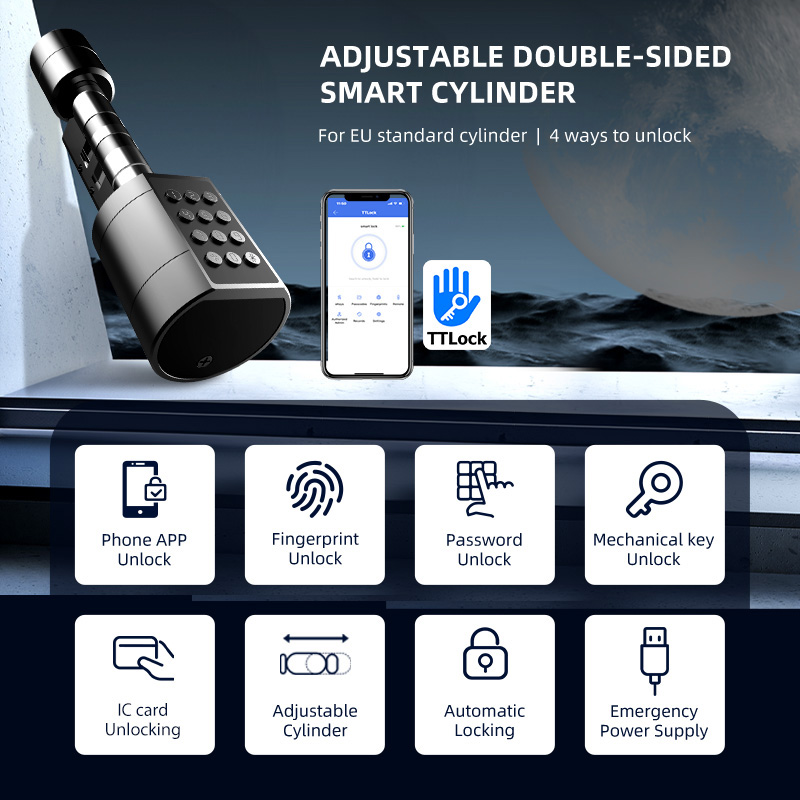 Smart Euro Cylindrical Door Lo - Home Security Services 评论和价格