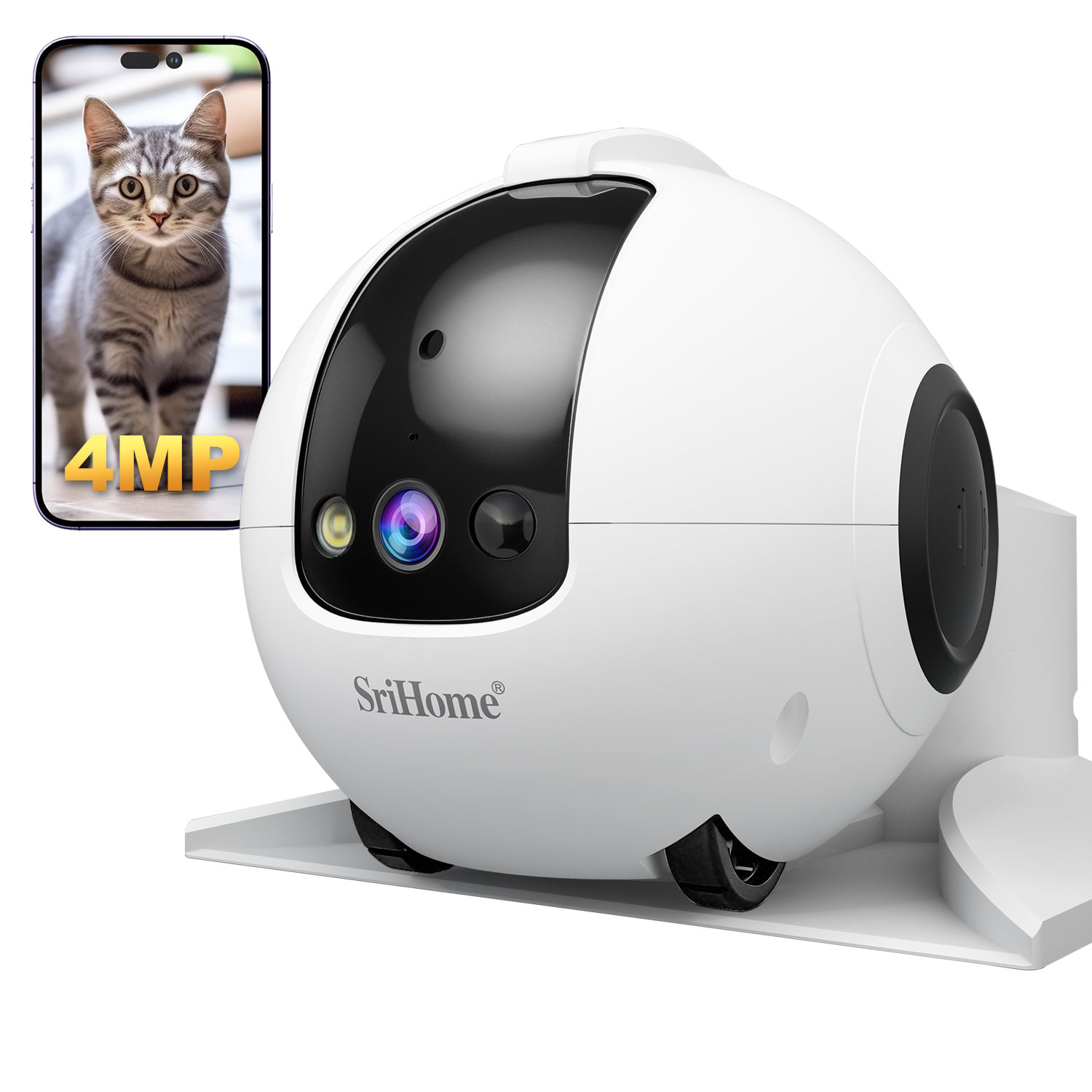 4MP Srihome APP Mobile Guard R - Home Security Robots 评论和价格