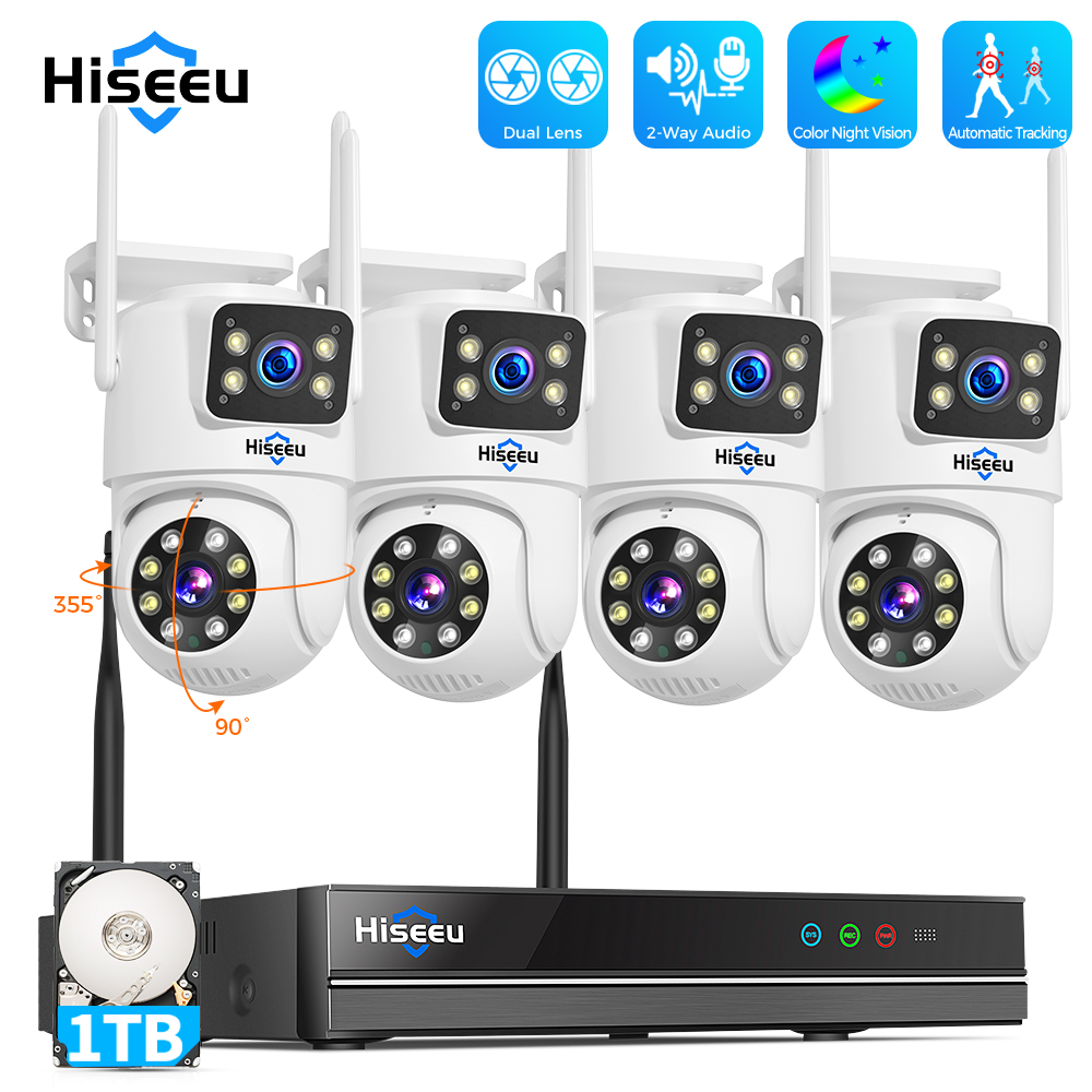 Hiseeu 6MP WiFi Dual Lens Came - Home Security Wifi Camera 评论和价格