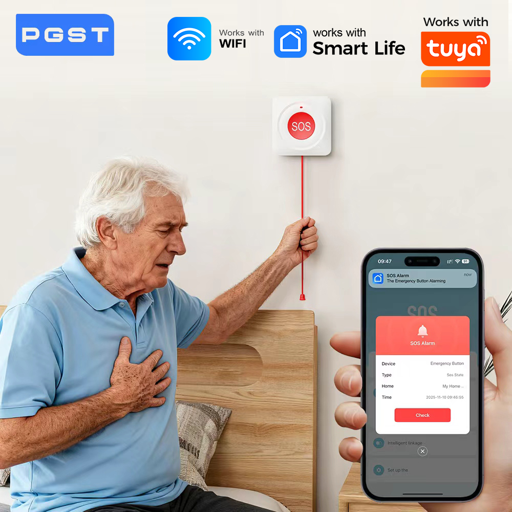WIFI Zigbee Buttontons SOS Pus - Home Security Business 评论和价格
