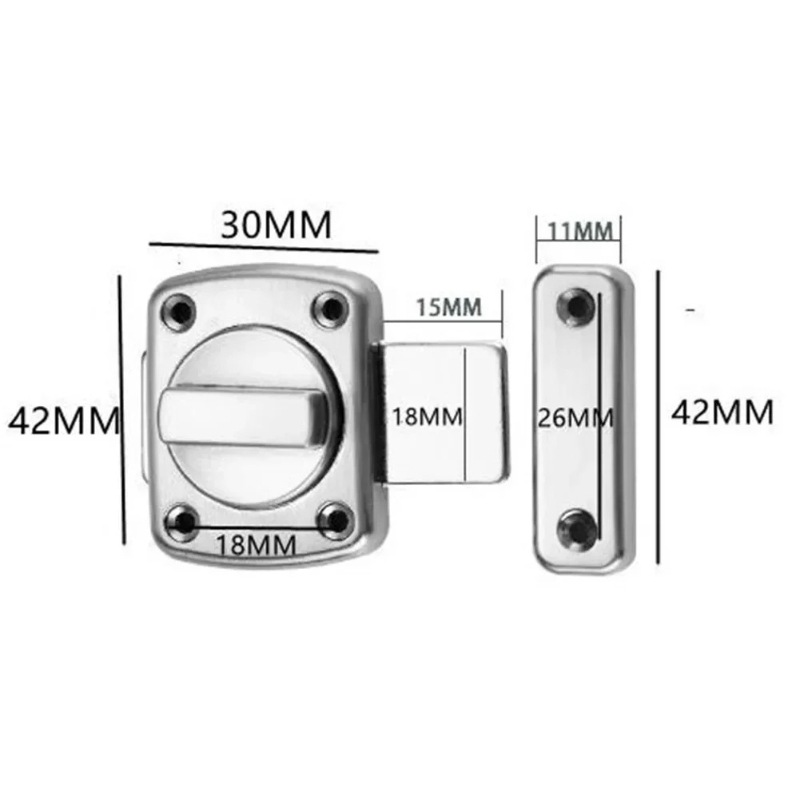 Anti-theft Cast Metal Door Lat - Home Security Tapo 评论和价格