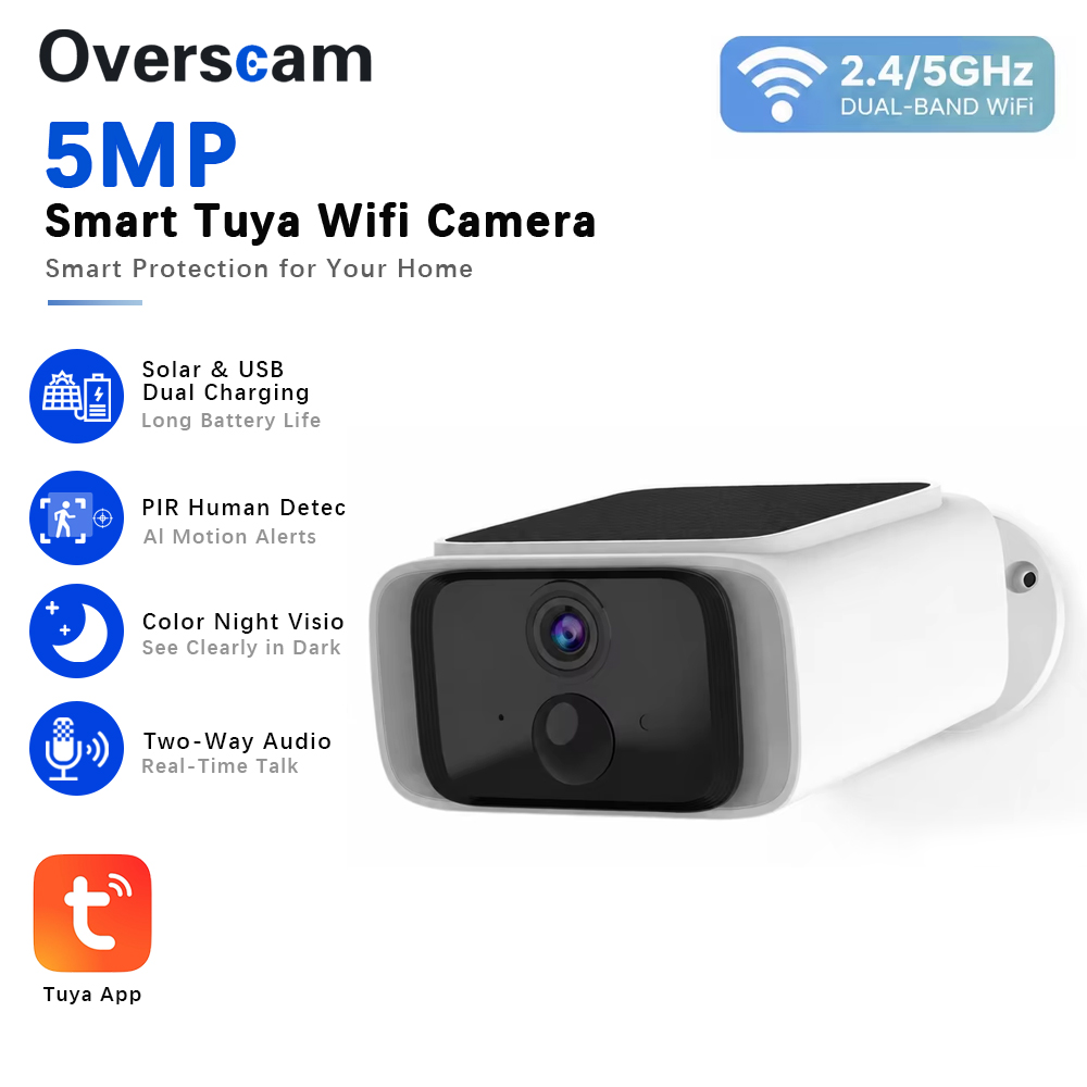 Tuya 5MP Solar Security Camera - Home Security Network 评论和价格
