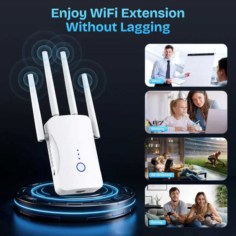 2.4G/5GHz Dual Band WiFi Repea - Home Security Network 评论和价格