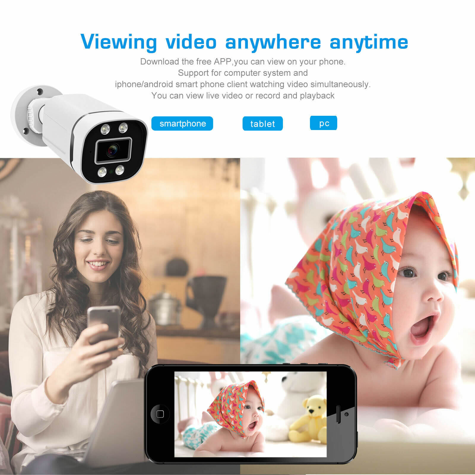 4CH 8CH AHD 2MP 5MP AHD Outdoo - Home Security Outdoor Camera System 评论和价格