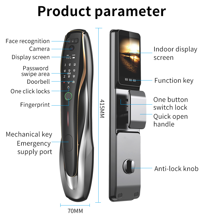 TYSH Tuya Security Fingerprint - Home Security Wifi Camera 评论和价格